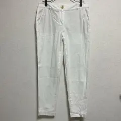 TALBOTS タルボット チノパン テーパードパンツ ホワイト 白 4