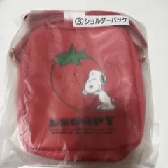 一番くじ　スヌーピー いちご柄 ショルダーバッグ