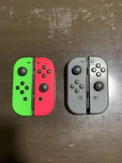 任天堂 Switch ジョイコン グリーン・ピンク・グレー