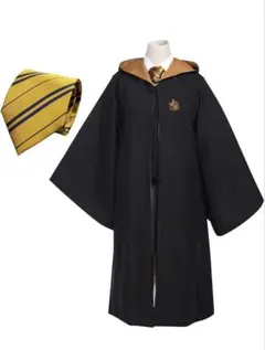 ハリーポッター/ローブ/コスプレ/ハッフルパフ /M/USJ/ローブ/ネクタイ