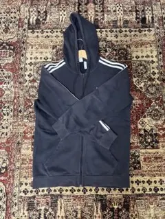 フルジップパーカー　黒　adidas