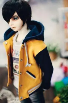 ドール服 SD17Boyサイズ フード付きジャンパー 黄色 TTYA ドルク