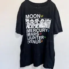 セーラームーン Tシャツ 海外限定 公式ライセンス ブラック M 集合 希少