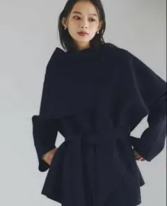 リバーウールミドルマフラーコート