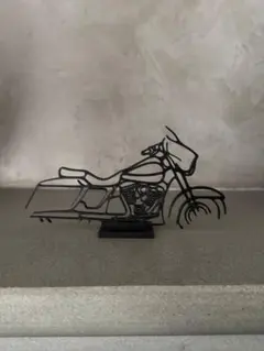 ハーレー　ストリートグライド　ラインアートオブジェ