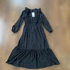 ザラ　ZARA ブラック　ロングワンピース