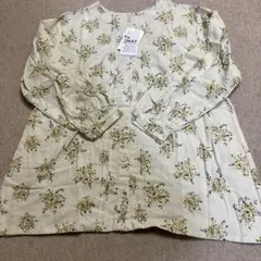 セルフサービス　花柄 2WAY 長袖シャツ クリーム色　新品未使用