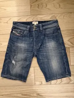 Diesel ダメージ加工 デニムショートパンツ