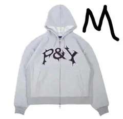 punkandyo パンクアンドヨー 水色パーカー PUNKANDYO NO ZIP P&Y HOODIE CAROLINA BLUE (Size XL) - blue room