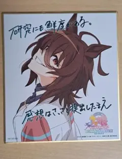 シリアルコード付き　劇場版ウマ娘　アグネスタキオン 色紙