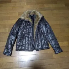 ファー付き黒ジャケット サイズ46　処分予定12/10 最終価格