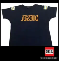 人気 DIESEL KIDS 反転ロゴ Tシャツ 120cm ブラック お買い得