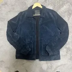ネイビー シングルライダースジャケットのサムネイル