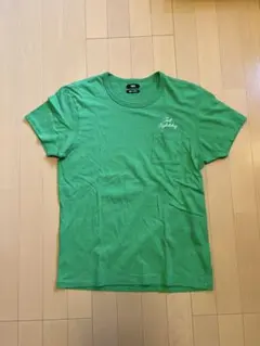 TMT ポケットTシャツ バックプリント グリーン サイズL