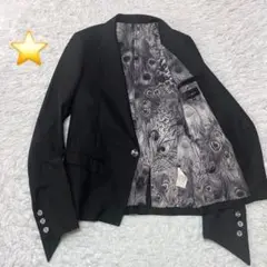 CIVARIZE テーラードジャケット ラメ 変形袖 サイズ48 ブラック