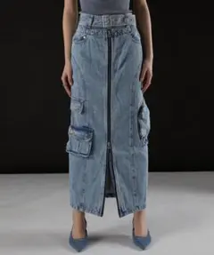 【美品】PRANK PROJECT デニムロングスカート