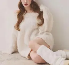 ニットワンピース ミニワンピース