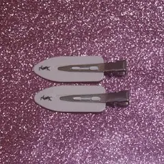 YSL イブサンローラン 海外ノベルティ ヘアピン ピンク 2点セット