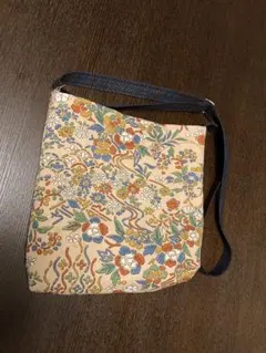 花柄サコッシュバッグ　着物リメイク品