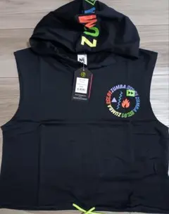 エアロダンスフィットネスフード付きズンバタンクトップ 　M