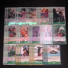 ワンピースカード 緑ミホーク デッキ パーツ 47枚