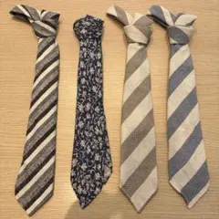 TIEYOURTIE ネクタイ 4本セット イタリア製 コットン