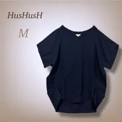ハッシュアッシュ 半袖 ブラウス カットソー デザイン Vネック ゆったり Mのサムネイル