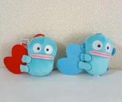 ハンギョドン カラフルハートマスコット 2体セット 赤 青 ぬいぐるみ サンリオ