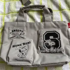 ROOTOTE スヌーピー トートバッグ 野球デザイン　未使用自宅保管品のサムネイル