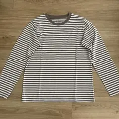 【新品未使用品】無印良品　ストライプ 長袖Tシャツ