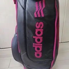 adidas 送料込！ゴルフバッグ キャディバッグ ブラック ピンクのサムネイル