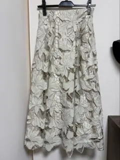 プロポーションボディドレッシング　美品　花柄レース フレアスカート S