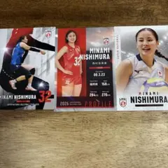 全日本女子バレーボール 西村弥菜美 トレーディングカード