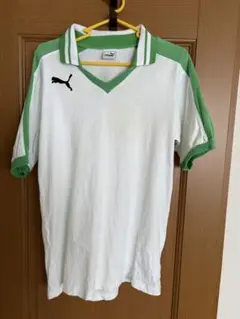 Puma サッカーシャツ Lサイズ ホワイト/グリーン