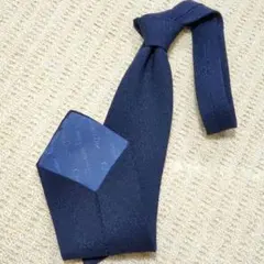 美品✨Christian dior クリスチャンディオール ネイビー ネクタイ