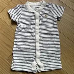 baby gap ストライプロンパース 3-6ヶ月