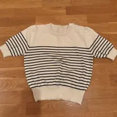 ストライプ　サマーセーター