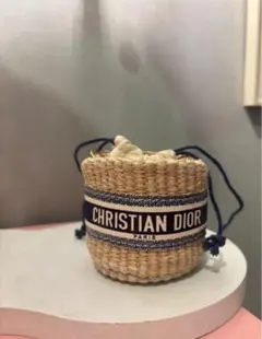 非売品ディオール　ノベルティ　ストローポーチ　ミニショルダーバッグ箱なし
