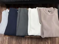 ユニクロ ウォッシャブルミラノリブクルーネックセーター XXL 5色セット