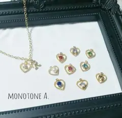 イニシャル  ハート ネックレス♡＊