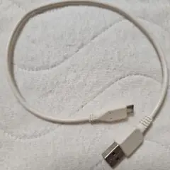 USB-A to USB-B ホワイトケーブル30cm