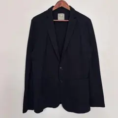 美品 nano&co ナノユニバース ストレッチ テーラードジャケット 黒 XL