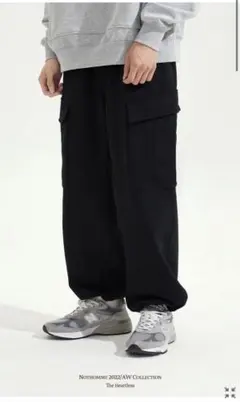 NOTHOMME ドローストリングスウェットカーゴパンツ B1286