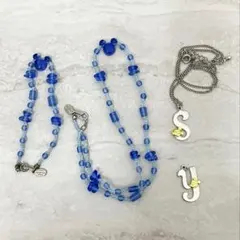 【レトロ】東京ディズニーランド ミッキー ネックレス＆ブレスレット 4点