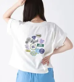 repipi armario ワッペン ワイド ルーズ Tシャツ ホワイト 白のサムネイル