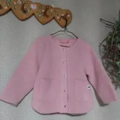 ♥オンワード樫山【100】ピンク ボアフリースジャケット