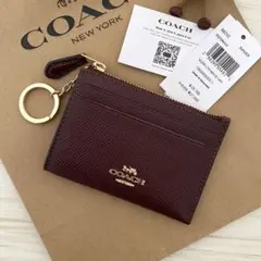 ★新品 COACH コインケース ボルドー レッド 小銭入れ財布