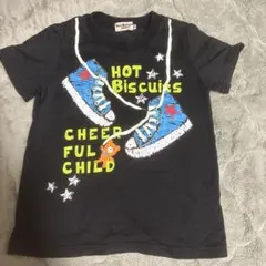 ミキハウス HOT BISCUITS Tシャツ 100cm 黒色