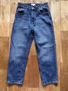 〈H&M〉スリムマムハイアンクルデニム 36