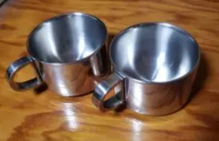 ダルトン DULTON ステンレス コーヒーカップ 60ml 2個 アンティークのサムネイル